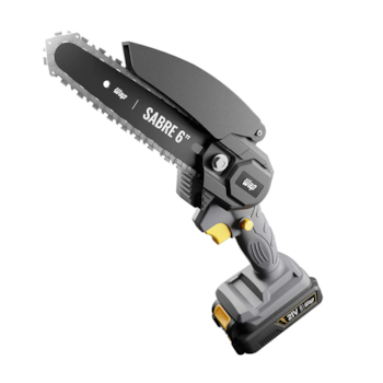 MOTOSSERRA / CORTADOR DE GALHOS 21V SABRE DE 6" 15CM COM UMA BATERIA DE 2AH, CARREGADOR BIVOLT E MALETA K21 S01 - WAP