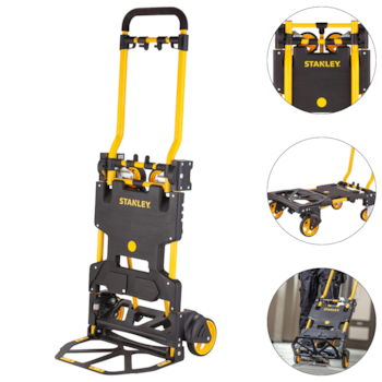 MULTI CARRO PARA TRANSPORTE DE CARGA 2 EM 1 DOBRÁVEL 70 A 137KG - STST98375L-BR STANLEY MULTI CARRO PARA TRANSPORTE DE CARGA 2 EM 1 DOBRÁVEL 70 A 137KG - STST98375L-BR STANLEY
