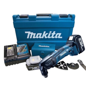 MULTICORTADORA À BATERIA DE 18V LÍTIO + KIT A - BTM50RFEX1 - MAKITA Voltagem:220V MULTICORTADORA À BATERIA DE 18V LÍTIO + KIT A - BTM50RFEX1 - MAKITA Voltagem:220V
