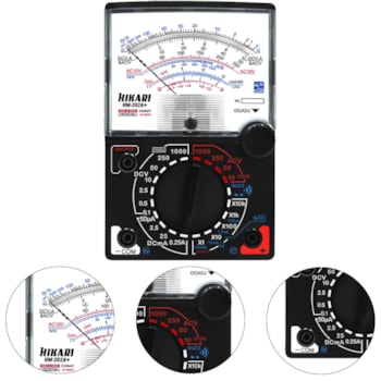 MULTÍMETRO ANALÓGICO HM-202A - 21N077 HIKARI MULTÍMETRO ANALÓGICO HM-202A - 21N077 HIKARI