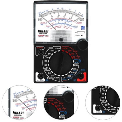 MULTÍMETRO ANALÓGICO HM-202A - 21N077 HIKARI