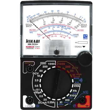 MULTÍMETRO ANALÓGICO HM-202A - 21N077 HIKARI MULTÍMETRO ANALÓGICO HM-202A - 21N077 HIKARI