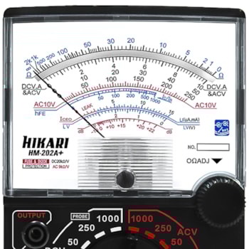 MULTÍMETRO ANALÓGICO HM-202A - 21N077 HIKARI MULTÍMETRO ANALÓGICO HM-202A - 21N077 HIKARI