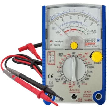 MULTÍMETRO ANALÓGICO PORTÁTIL - ET-3021C MINIPA