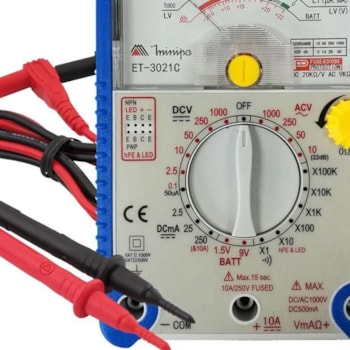 MULTÍMETRO ANALÓGICO PORTÁTIL - ET-3021C MINIPA