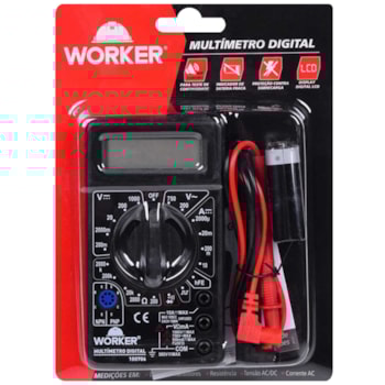 MULTÍMETRO DIGITAL - 100706 WORKER MULTÍMETRO DIGITAL - 100706 WORKER