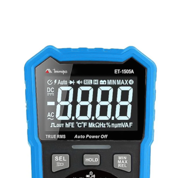 MULTIMETRO DIGITAL 600V AC / DC TRUE-RMS CAT III 600V COM DETECTOR DE TENSAO SEM CONTATO - ET-1505A MINIPA