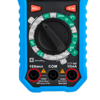 MULTIMETRO DIGITAL CAT III 600V - MINIPA