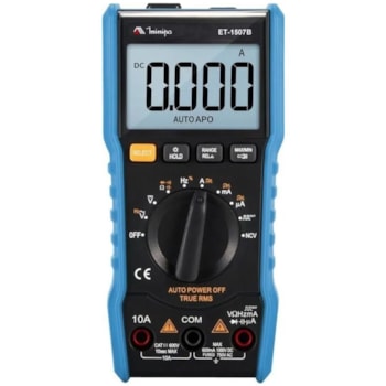 MULTIMETRO DIGITAL CAT III TRUE RMS - ET-1507B MINIPA MULTIMETRO DIGITAL CAT III TRUE RMS - ET-1507B MINIPA