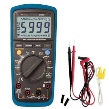 MULTIMETRO DIGITAL DETECTOR DE TENSÃO MINIPA - ET-1649
