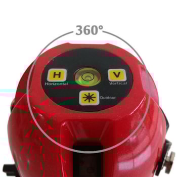 NÍVEL À LASER AUTOMÁTICO 5 LINHAS COM MALETA E ÓCULOS - 350359 MTX NÍVEL À LASER AUTOMÁTICO 5 LINHAS COM MALETA E ÓCULOS - 350359 MTX