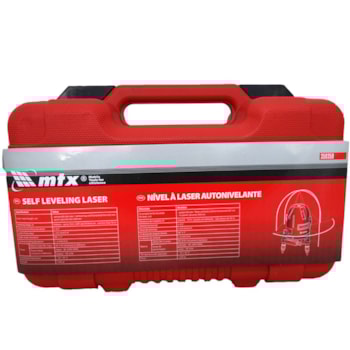 NÍVEL À LASER AUTOMÁTICO 5 LINHAS COM MALETA E ÓCULOS - 350359 MTX NÍVEL À LASER AUTOMÁTICO 5 LINHAS COM MALETA E ÓCULOS - 350359 MTX