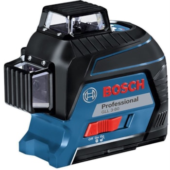 NÍVEL A LASER DE LINHAS GLL 3-80 PROFISSIONAL - 0601063S00 BOSCH