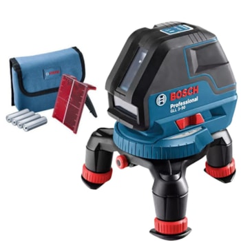 NÍVEL A LASER PROFESSIONAL COM 3 LINHAS GLL 3-50 - 601063800 BOSCH