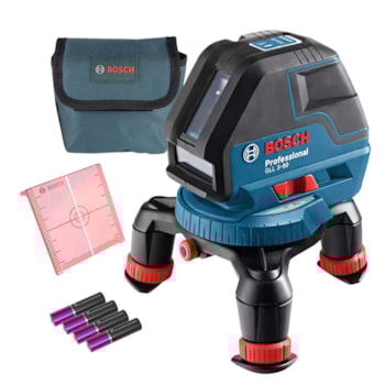 NÍVEL A LASER PROFESSIONAL COM 3 LINHAS GLL 3-50 - 601063800 BOSCH NÍVEL A LASER PROFESSIONAL COM 3 LINHAS GLL 3-50 - 601063800 BOSCH