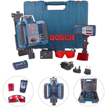 NÍVEL À LASER ROTATIVO RECEPTOR COM SUPORTE - GRL 300HV BOSCH NÍVEL À LASER ROTATIVO RECEPTOR COM SUPORTE - GRL 300HV BOSCH