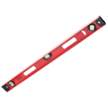 NÍVEL DE ALUMÍNIO FERROVIÁRIO 24" 600MM 2 BOLHAS E 1 ROTATIVA REFORÇADO - 340069 MTX NÍVEL DE ALUMÍNIO FERROVIÁRIO 24" 600MM 2 BOLHAS E 1 ROTATIVA REFORÇADO - 340069 MTX