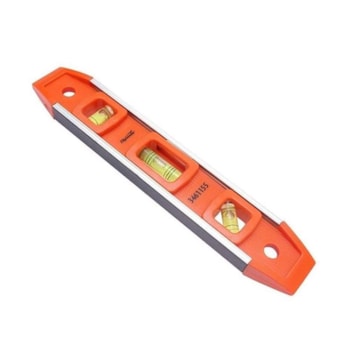 NÍVEL DE PLÁSTICO REFORÇADO 9.1/2" 235MM 3 BOLHAS TORPEDO - 3461155 SPARTA NÍVEL DE PLÁSTICO REFORÇADO 9.1/2" 235MM 3 BOLHAS TORPEDO - 3461155 SPARTA