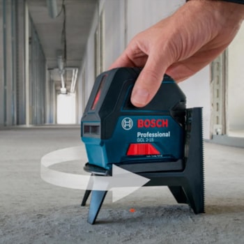 NÍVEL LASER VERMELHO PROFESSIONAL 15 M COM MALETA - GCL 2-15 BOSCH