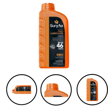 ÓLEO LUBRIFICANTE ISO VG 46 500ML - 80156.001 SURYHA ÓLEO LUBRIFICANTE ISO VG 46 500ML - 80156.001 SURYHA