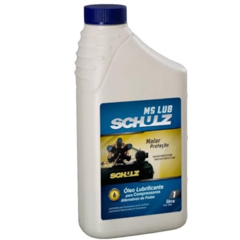 ÓLEO LUBRIFICANTE MINERAL PARA COMPRESSORES 1 LITRO MS LUB - 010.0011-0 SCHULZ ÓLEO LUBRIFICANTE MINERAL PARA COMPRESSORES 1 LITRO MS LUB - 010.0011-0 SCHULZ