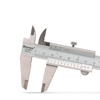 PAQUÍIMETRO UNIVERSAL INOX FOSCO DE 150 X 0,05MM - 125MEBT-6/150 STARRETT PAQUÍIMETRO UNIVERSAL INOX FOSCO DE 150 X 0,05MM - 125MEBT-6/150 STARRETT