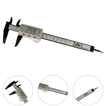 PAQUIMETRO DIGITAL 6" 150MM FIBRA CARBONO - 1,0019 ZAAS PAQUIMETRO DIGITAL 6" 150MM FIBRA CARBONO - 1,0019 ZAAS