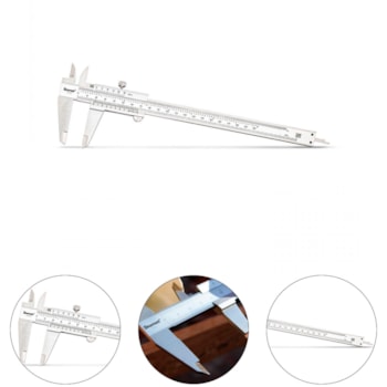 PAQUÍMETRO INOX FOSCO 150 X 0,02MM 0,001" - 125MEA-6/150 STARRETT PAQUÍMETRO INOX FOSCO 150 X 0,02MM 0,001" - 125MEA-6/150 STARRETT