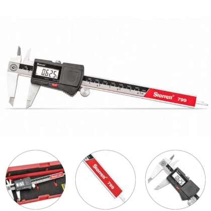 PAQUÍMETRO UNIVERSAL DIGITAL 200MM / 8" - EC799A-8/200 STARRETT