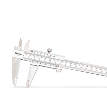 PAQUÍMETRO UNIVERSAL INOX FOSCO 150 X 0,05MM 1/128" - 125MEB-6.150 STARRETT PAQUÍMETRO UNIVERSAL INOX FOSCO 150 X 0,05MM 1/128" - 125MEB-6.150 STARRETT
