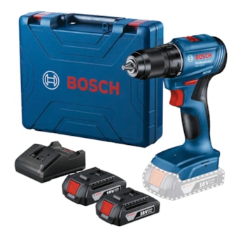 PARAFURADEIRA  E FURADEIRA 1/2" 13MM 18V 50NM BRUSHLESS GSR 185LI COM 2 BATERIAS E CARREGADOR - BOSCH