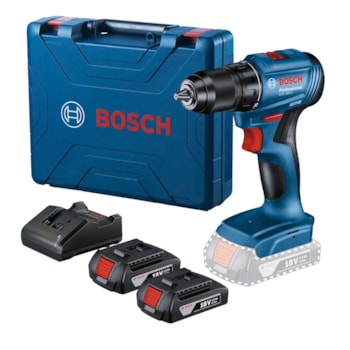PARAFURADEIRA  E FURADEIRA 1/2" 13MM 18V 50NM BRUSHLESS GSR 185LI COM 2 BATERIAS E CARREGADOR - BOSCH PARAFURADEIRA  E FURADEIRA 1/2" 13MM 18V 50NM BRUSHLESS GSR 185LI COM 2 BATERIAS E CARREGADOR - BOSCH