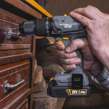 PARAFUSADEIR/FURADEIR IMPACTO 1/2" 60NM 21V, 1 BATERIA 2AH, CARREGADOR E MALETA - WAP