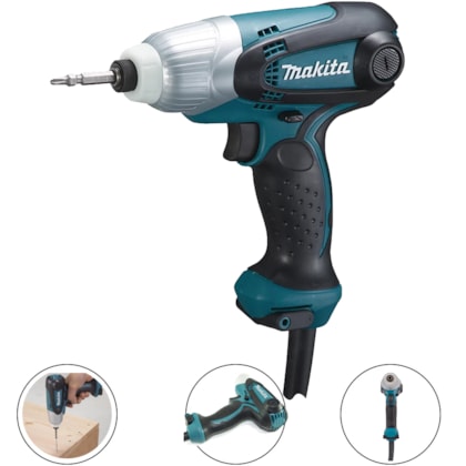 PARAFUSADEIRA DE IMPACTO 6,35MM 1/4" -  TD0101 MAKITA PARAFUSADEIRA DE IMPACTO 6,35MM 1/4" -  TD0101 MAKITA