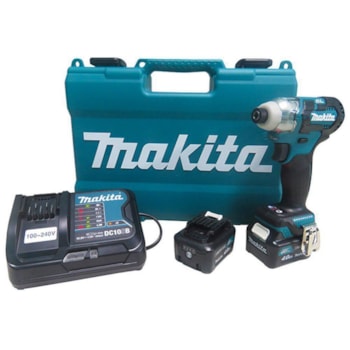 PARAFUSADEIRA DE IMPACTO A BATERIA - MAKITA TD111DSME Voltagem:BIVOLT