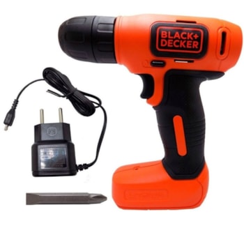 PARAFUSADEIRA E FURADADEIRA 8V + 54 ACESSÓRIOS - LD008KA BLACK + DECKER PARAFUSADEIRA E FURADADEIRA 8V + 54 ACESSÓRIOS - LD008KA BLACK + DECKER