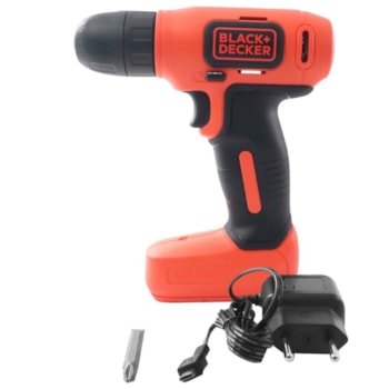 PARAFUSADEIRA E FURADADEIRA A BATERIA + 31 ACESSÓRIOS LD008K31 BLACK + DECKER