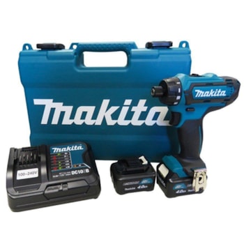 PARAFUSADEIRA E FURADEIRA A BATERIA 12V 4ah DF031DSME MAKITA Voltagem:BIVOLT