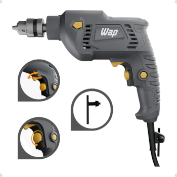PARAFUSADEIRA E FURADEIRA DE IMPACTO 3/8" 10MM 700W WF 700FE 220V - FW010097 WAP