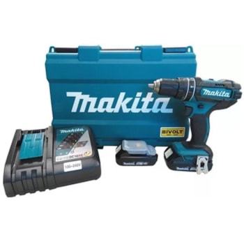 PARAFUSADEIRA E FURADEIRA DE IMPACTO - MAKITA DHP482RAE  Voltagem:BIVOLT PARAFUSADEIRA E FURADEIRA DE IMPACTO - MAKITA DHP482RAE  Voltagem:BIVOLT