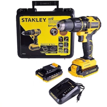PARAFUSADEIRA / FURADEDEIRA DE IMP 20V BRUSHLESS - SBH20S2K STANLEY PARAFUSADEIRA / FURADEDEIRA DE IMP 20V BRUSHLESS - SBH20S2K STANLEY