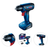 PARAFUSADEIRA / FURADEIRA 15NM 12V COM 1 BATERIA DE 1,5AH EMBUTIDA GSR 1000 SMART COM 33 ACESSORIOS E MALETA - BOSCH