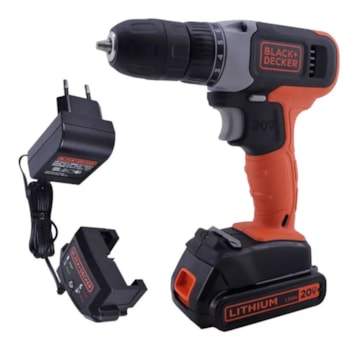 PARAFUSADEIRA/FURADEIRA 20V - BCD702C1 BLACK + DECKER PARAFUSADEIRA/FURADEIRA 20V - BCD702C1 BLACK + DECKER