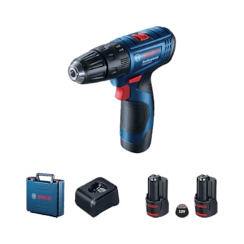 PARAFUSADEIRA / FURADEIRA 3/8" À BATERIA GSB 120-LI + 2 BATERIAS C/ MALETA BIVOLT - 06019G81E0 BOSCH PARAFUSADEIRA / FURADEIRA 3/8" À BATERIA GSB 120-LI + 2 BATERIAS C/ MALETA BIVOLT - 06019G81E0 BOSCH
