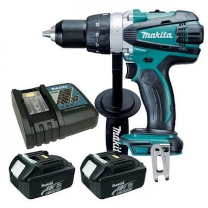 PARAFUSADEIRA FURADEIRA A BAT 18V DHP458RFE - MAKITA Voltagem:BIVOLT PARAFUSADEIRA FURADEIRA A BAT 18V DHP458RFE - MAKITA Voltagem:BIVOLT
