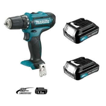 PARAFUSADEIRA FURADEIRA A BATERIA 12V 1.5AH DF331DWYE MAKITA Voltagem:BIVOLT
