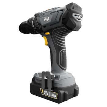 PARAFUSADEIRA / FURADEIRA DE IMPACTO 1/2" 60NM 21V COM UMA BATERIA DE 2AH, CARREGADOR BIVOLT E MALETA K21 ID03 - FW009462 WAP