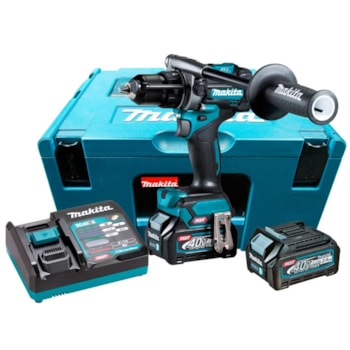 PARAFUSADEIRA/FURADEIRA DE IMPACTO A BATERIA 40V LI-ON - HP001GD201- MAKITA Voltagem:220V PARAFUSADEIRA/FURADEIRA DE IMPACTO A BATERIA 40V LI-ON - HP001GD201- MAKITA Voltagem:220V