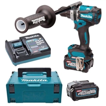 PARAFUSADEIRA/FURADEIRA DE IMPACTO A BATERIA 40V LI-ON - HP001GD201- MAKITA Voltagem:220V PARAFUSADEIRA/FURADEIRA DE IMPACTO A BATERIA 40V LI-ON - HP001GD201- MAKITA Voltagem:220V