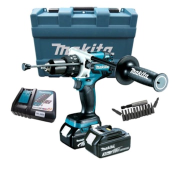 PARAFUSADEIRA/FURADEIRA DE IMPACTO A BATERIA - DHP481RFE MAKITA PARAFUSADEIRA/FURADEIRA DE IMPACTO A BATERIA - DHP481RFE MAKITA